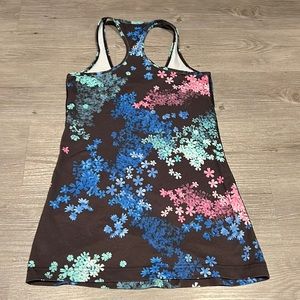 Lululemon floral print racer back tank